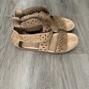 Tan Yuu Cutout Sandals